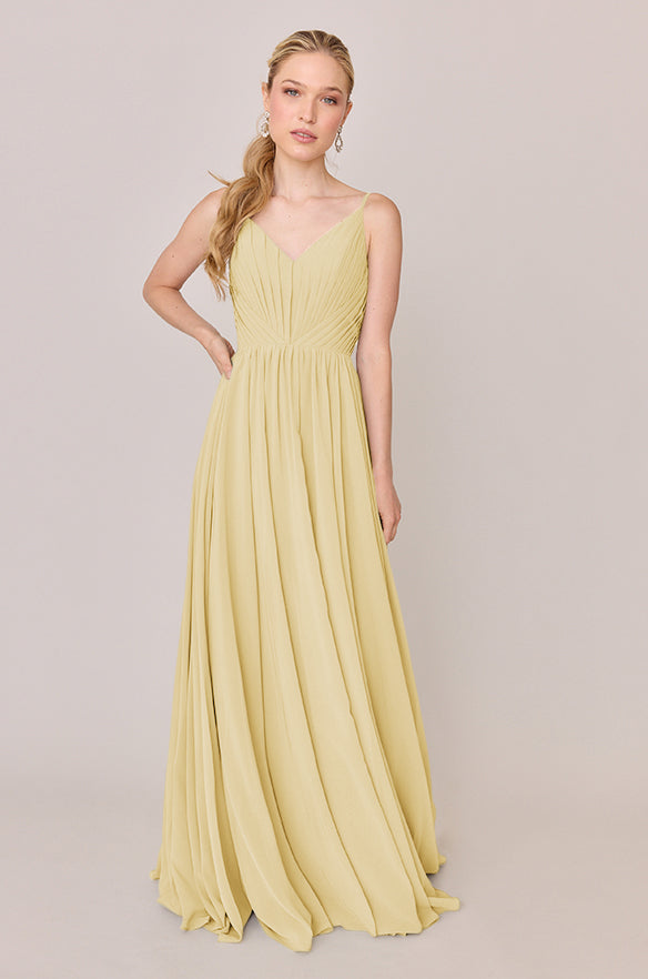 sachin and babi light blue dress Vintage Pink Chiffon Midi Dress – Romantic 90s Wedding Guest Outfit main image 1