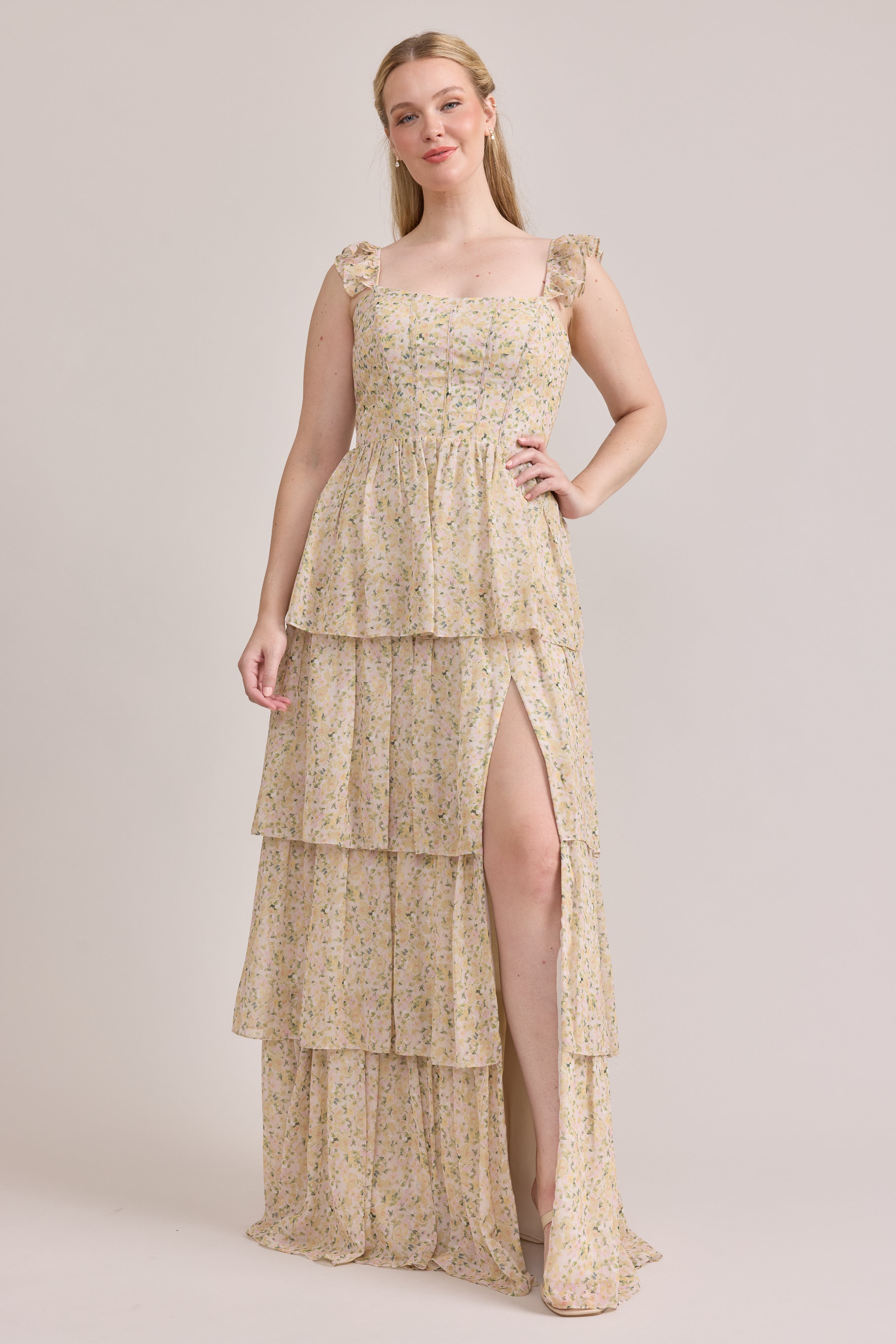 poppy chiffon floral print dress Buy Love & Roses Lilac Red Poppy Chiffon Pleated Midi Dress from Next USA