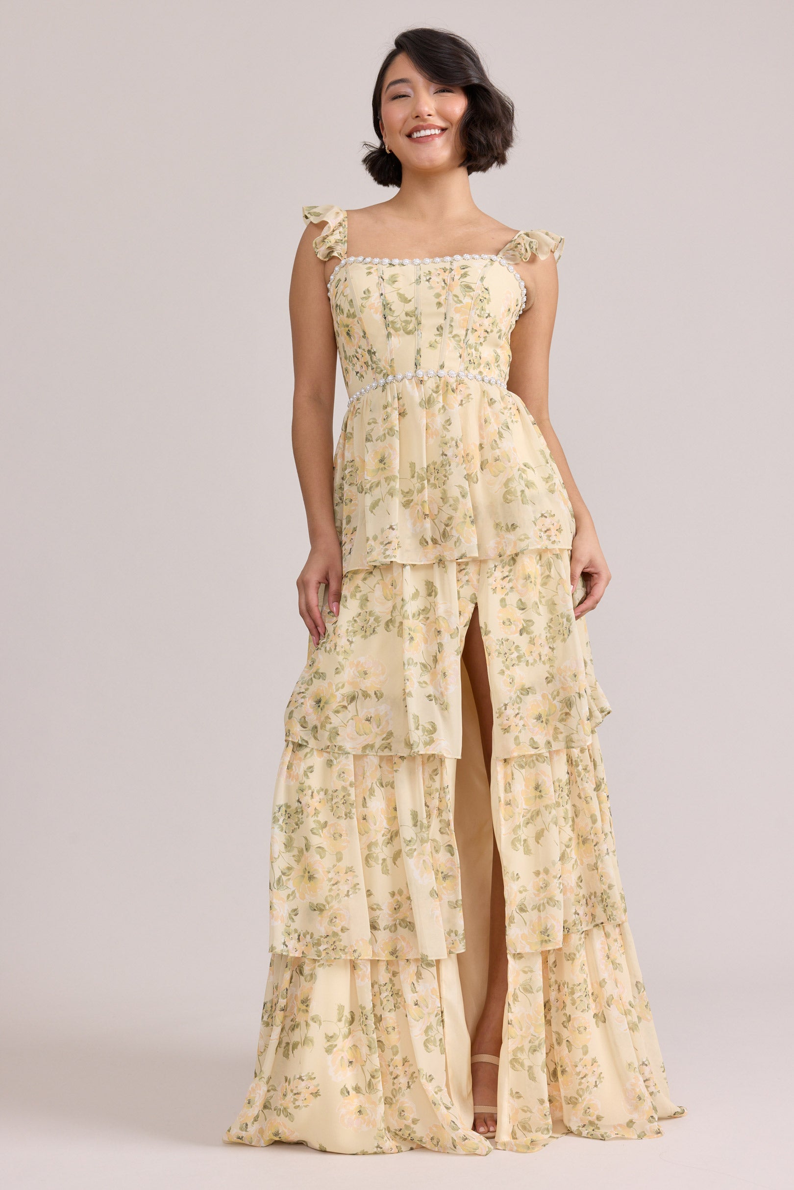 Poppy Chiffon Floral Print Dress
