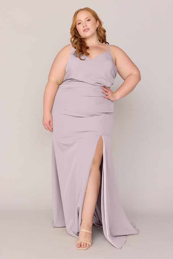 rory bridesmaid dress Crepe brafriendly Male Forwarding. Featuring the Color:Turquoise/ Pink banded waist sits atop