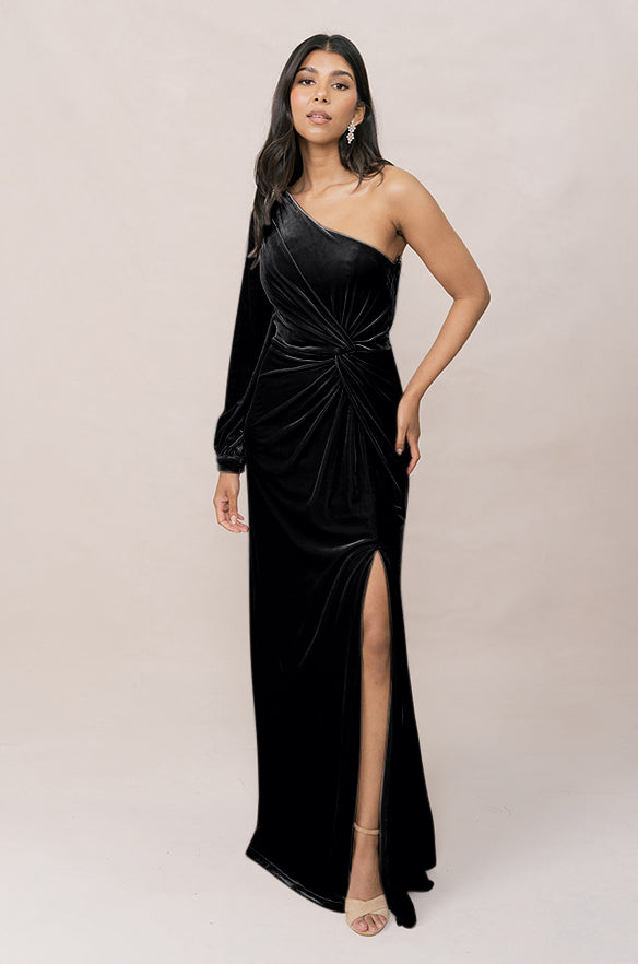 Sample Black Aurora Velvet Dress