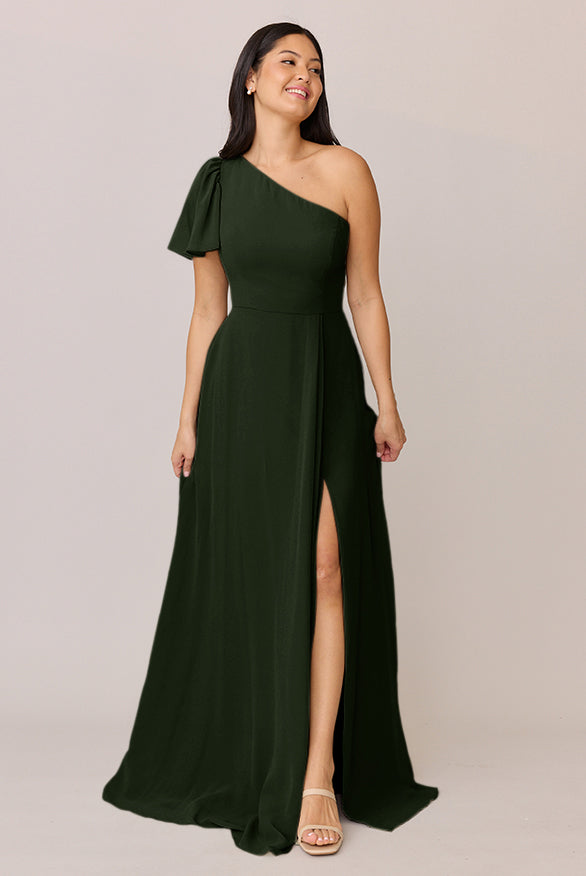 olive green chiffon dress Sample Deep Navea Convertible Hips 35.5(90cm) Green Dagma Sequin Slip Size:3x style-holiday
