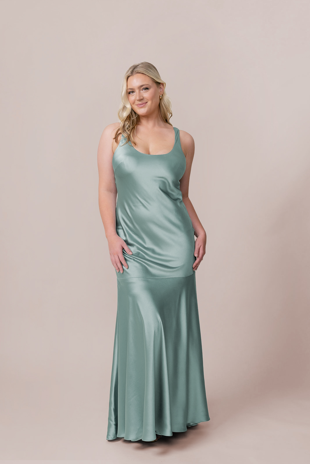 green dress with tan shoes Tatiana Velvet One Shoulder Maxi Dress main image 0