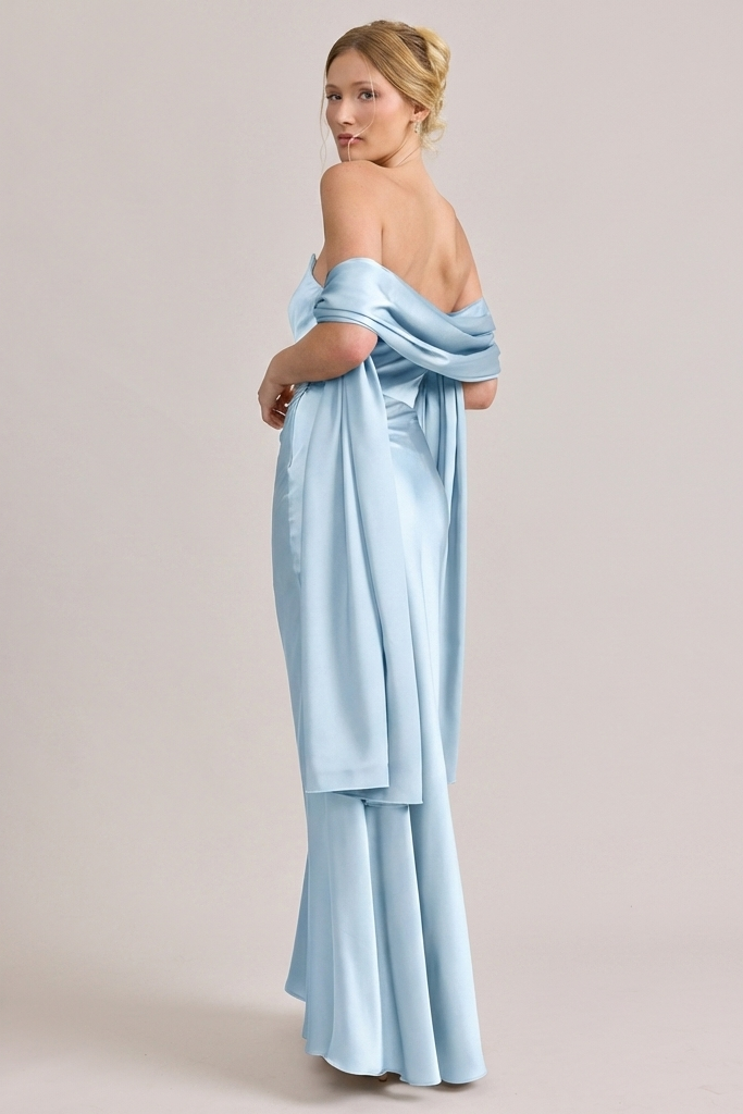 princess polly baby blue dress Satin Shawl