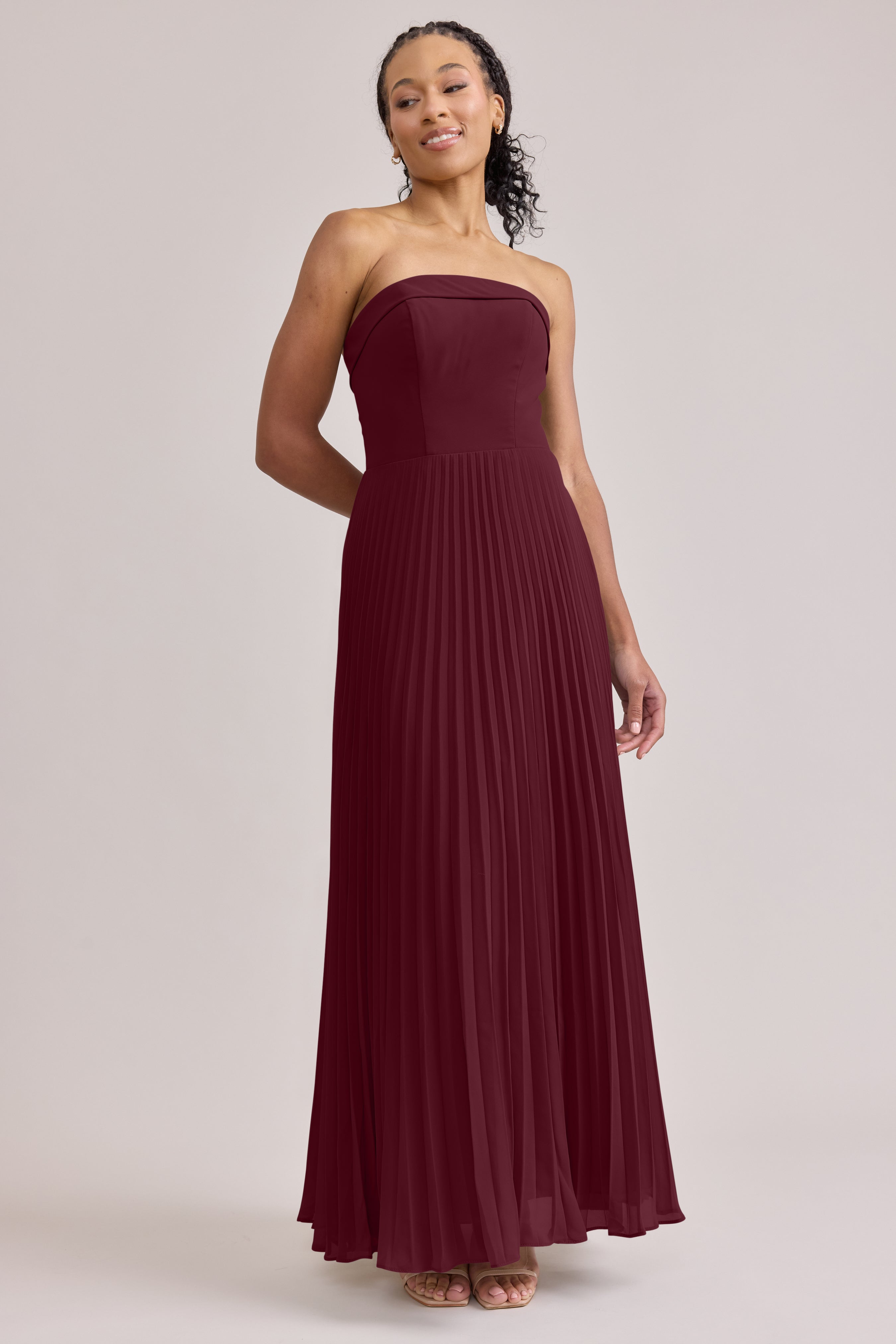 lace maxi dress burgundy Iselle | Burgundy Lace Bardot-Neck Maxi Dress With Scarf-Detail