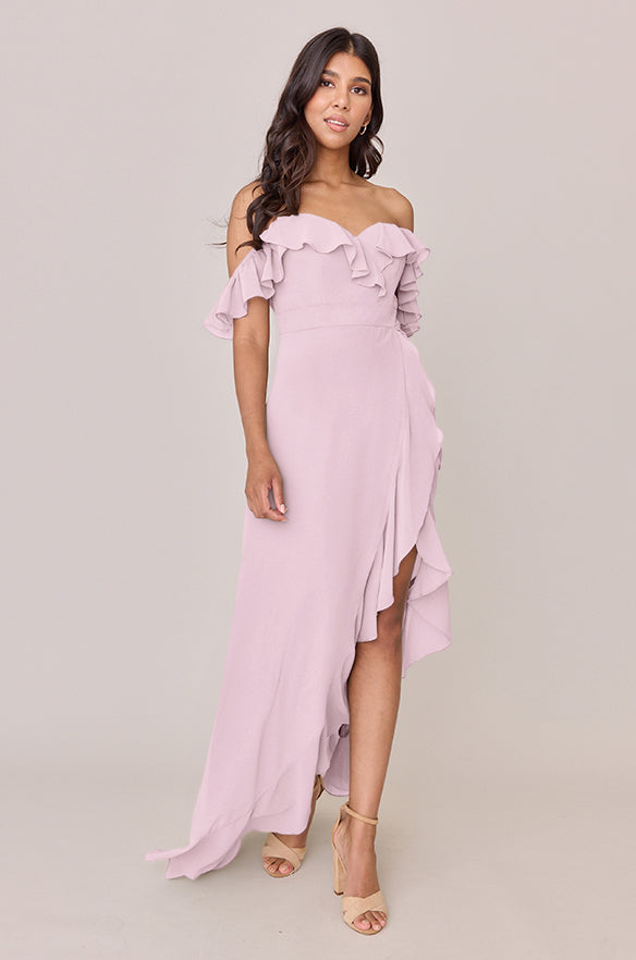Scarlet Chiffon Dress