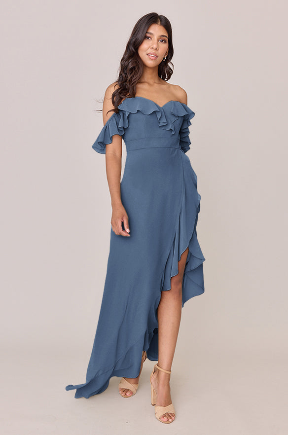 Scarlet Chiffon Dress