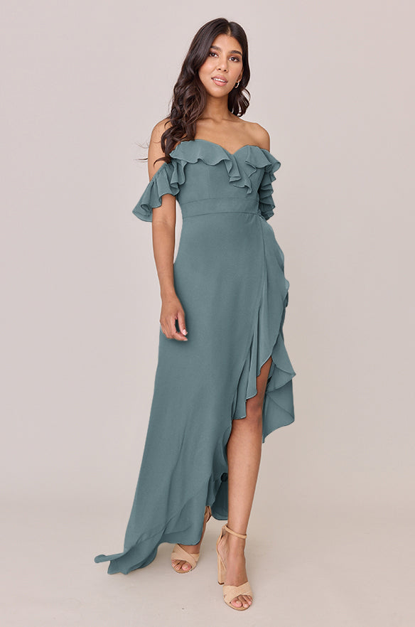 Scarlet Chiffon Dress