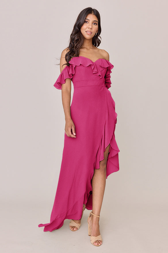 Scarlet Chiffon Dress
