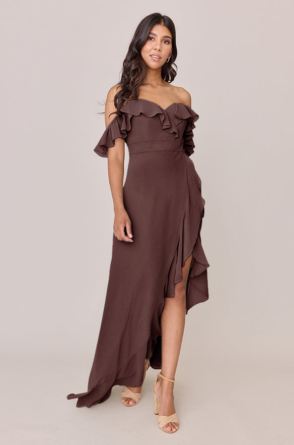 Scarlet Chiffon Dress