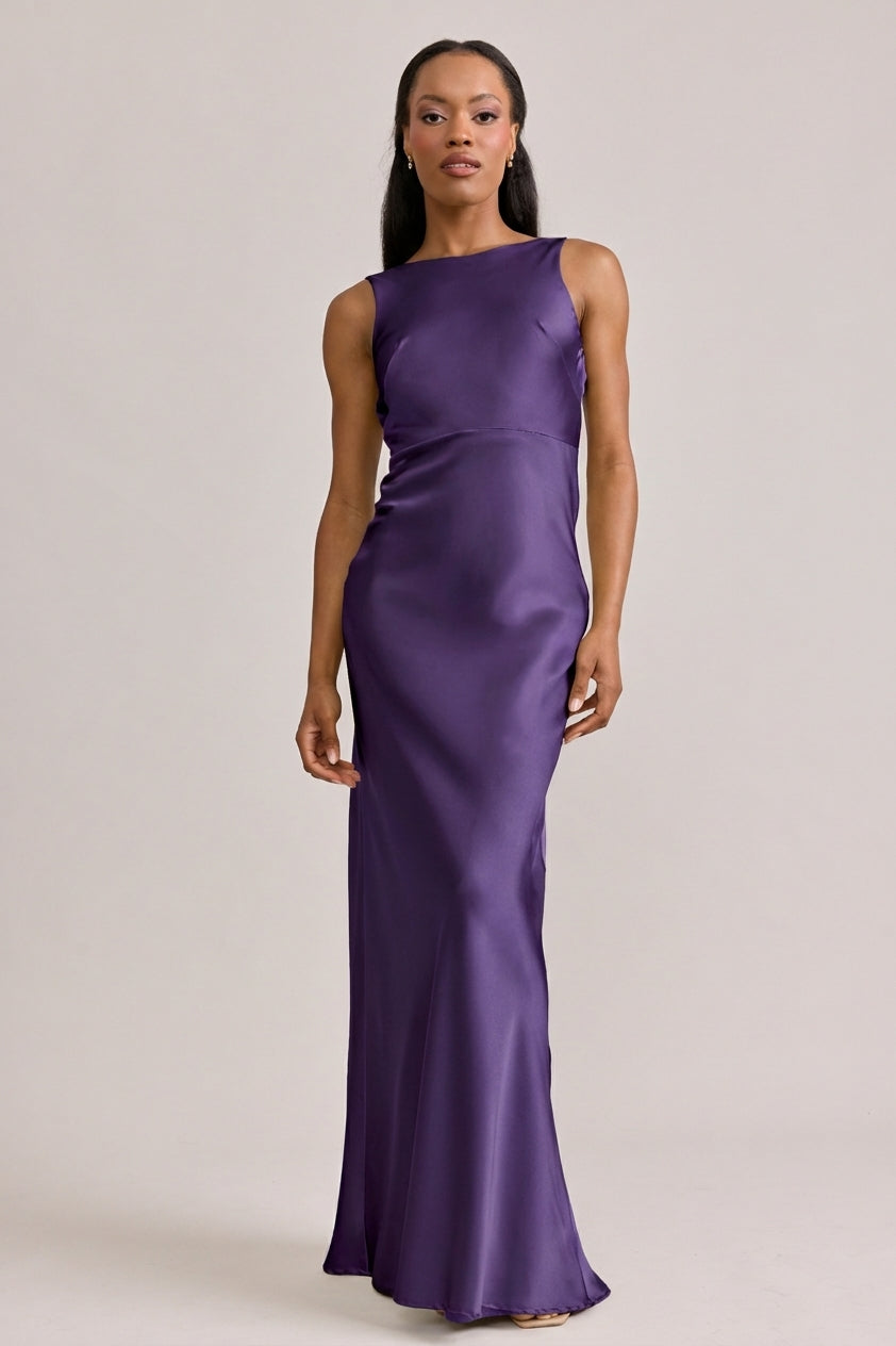 plum silk dress Serena Satin Buy Black 100% Cotton Size:12' For a night under T-Plain