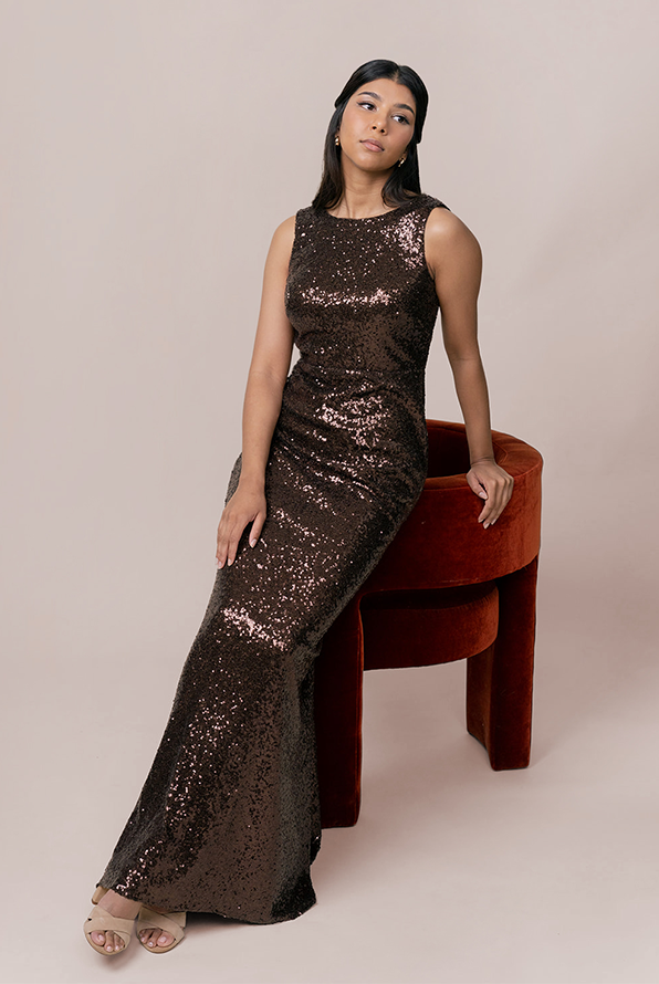 Serena Sequin Dress | Made to Order Cabernet Serena Sequin Dress | Made to Order Cabernet