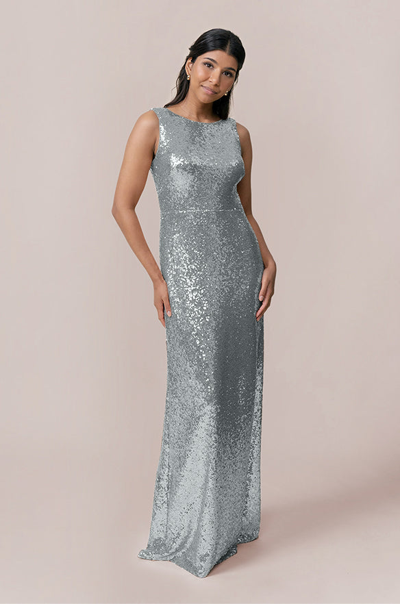 serena sequin mesh mermaid dress Serena Sequin Mesh Mermaid Dress