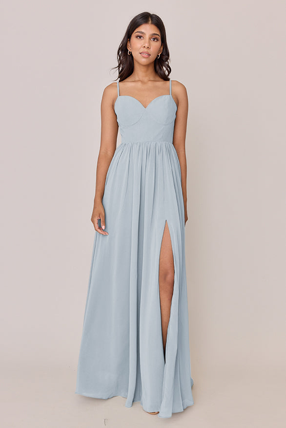 Serenity Chiffon Dress | Made To Order Sky Blue Serenity Chiffon Dress | Made To Order Sky Blue