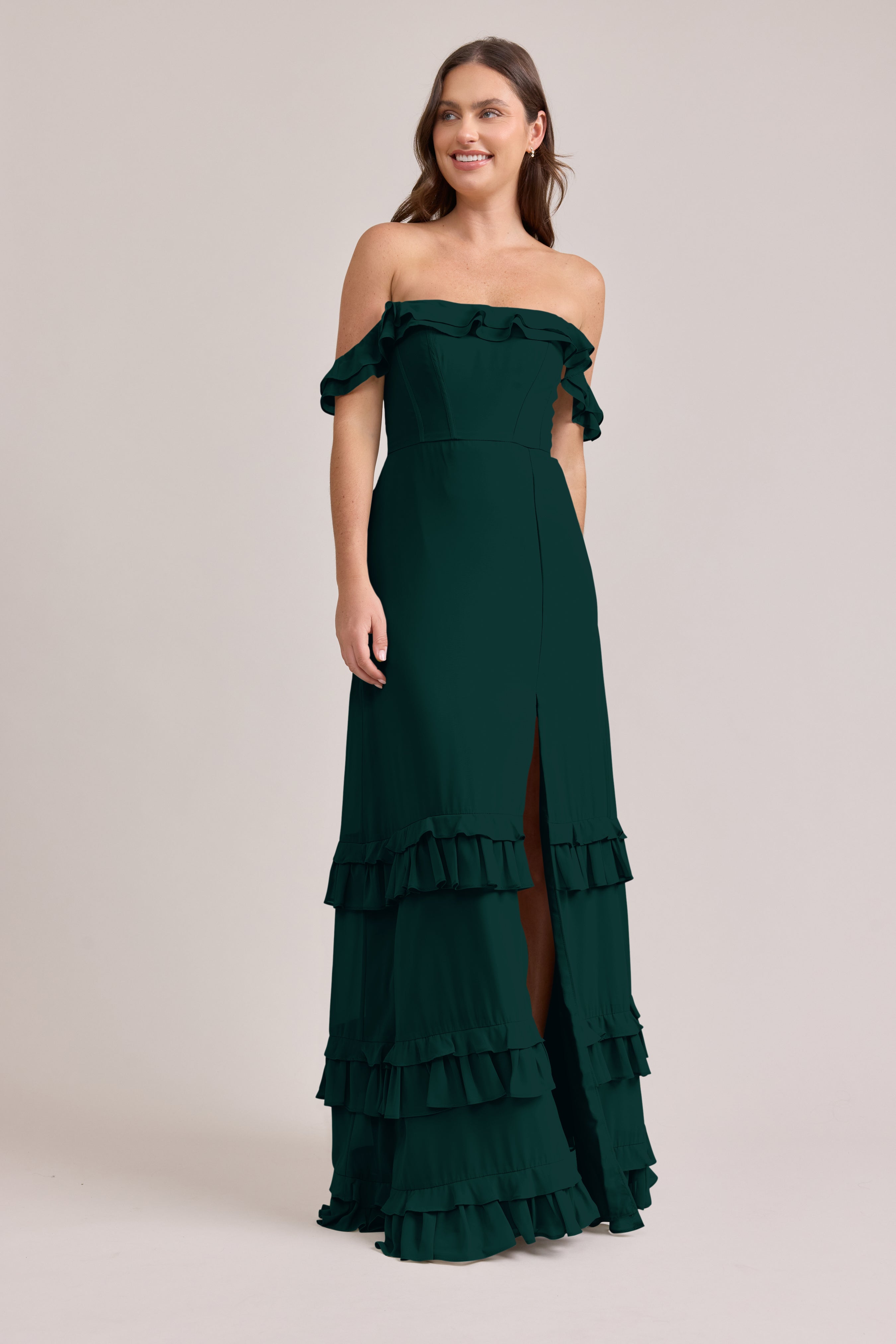 sachin and babi light blue dress Flowing, Chiffon Gowns Ready for Your Vow Renewal: Part 3