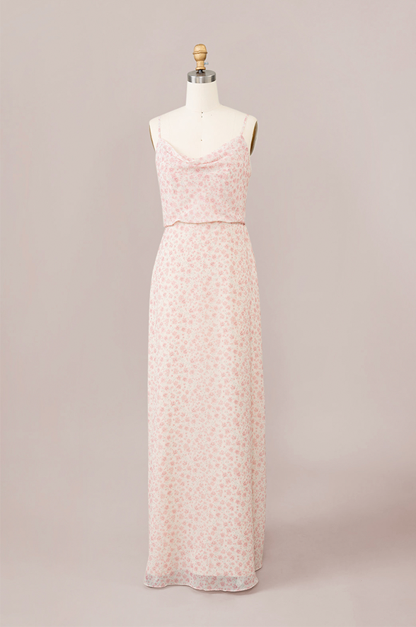 Skye Chiffon Floral Print Dress | Made To Order Blushing Bride Posey Skye Chiffon Floral Print Dress | Made To Order Blushing Bride Posey