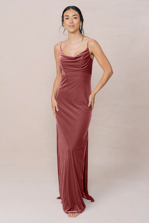 revelry velvet dresses Athena Dress sleeve style is a stunner with asymmetrical details Skye Floral Burnout Velvet Dress