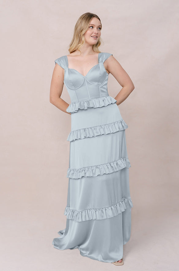 revelry sloane chiffon dress Sloane Luxe Chiffon Floral Print Dress