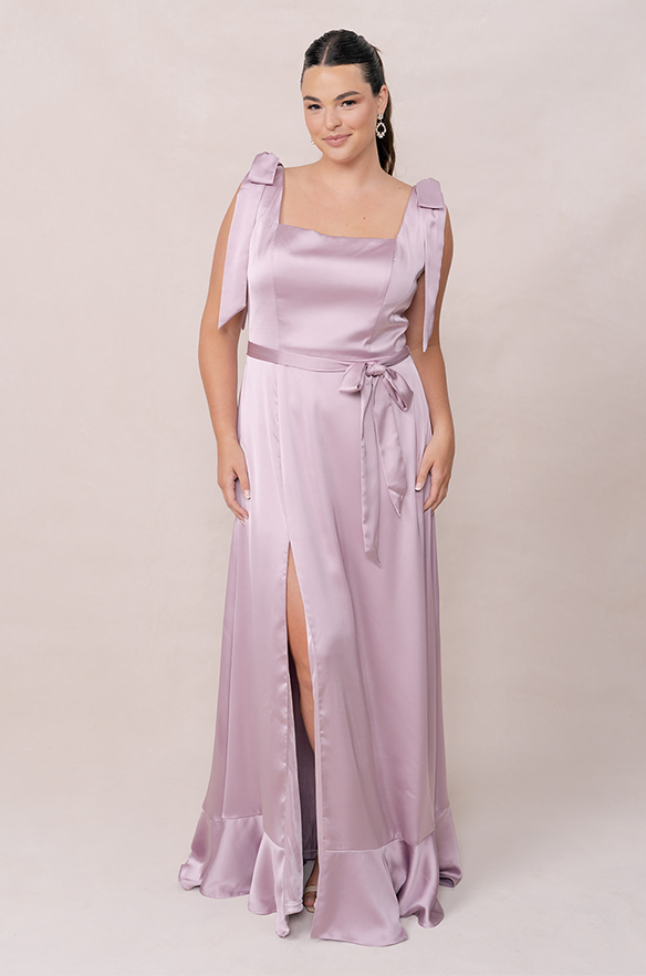 Stevie Satin Dress | Made To Order True Blue Stevie Satin Dress | Made To Order True Blue