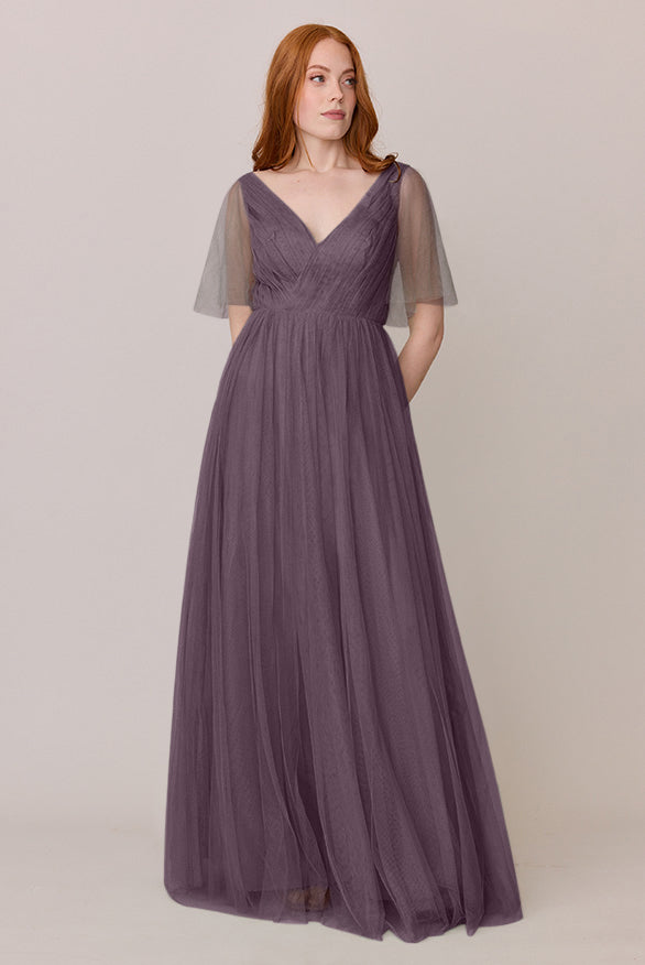 Thea Tulle Dress | Made To Order Dusty Purple Thea Tulle Dress | Made To Order Dusty Purple