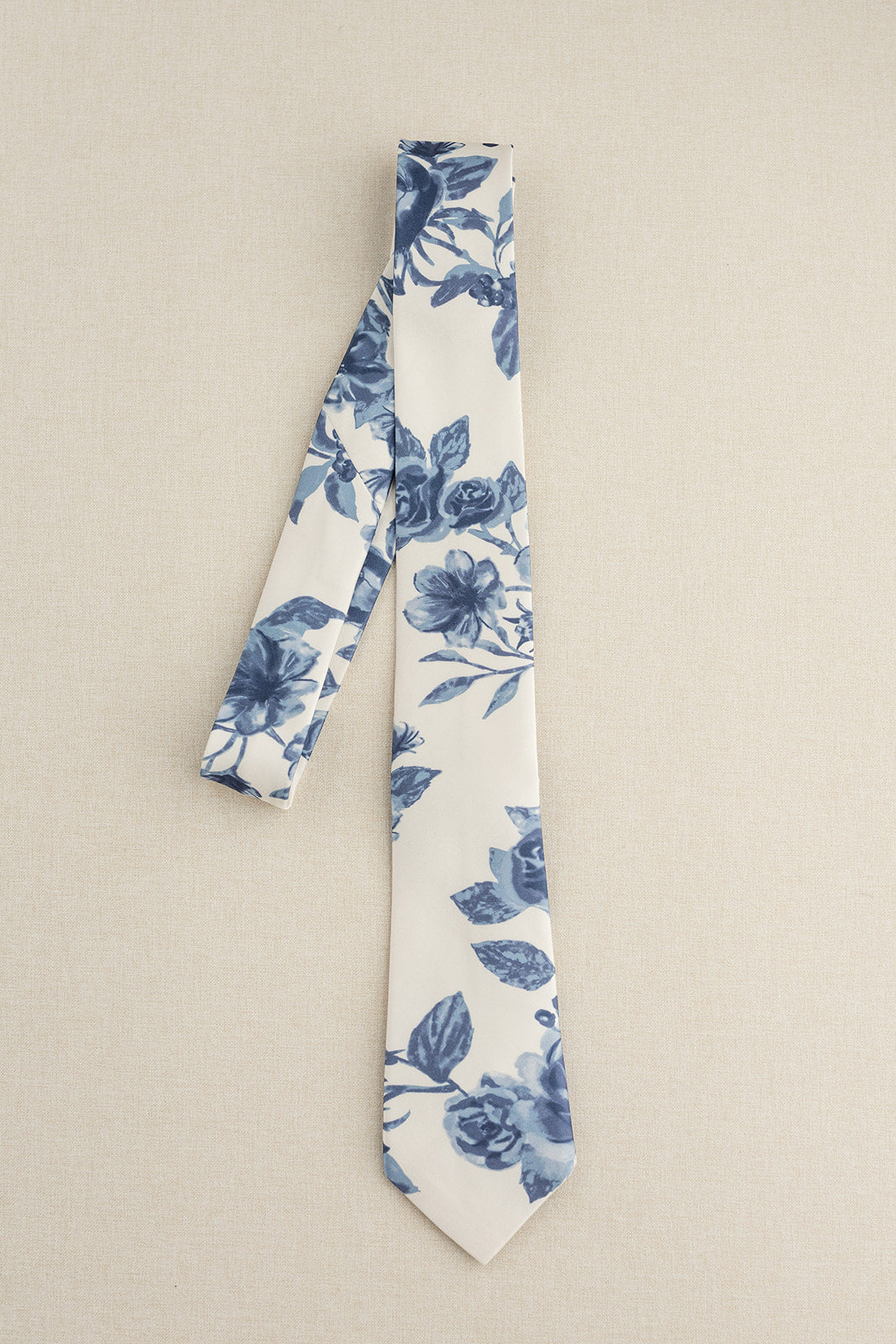 dusty blue floral ties