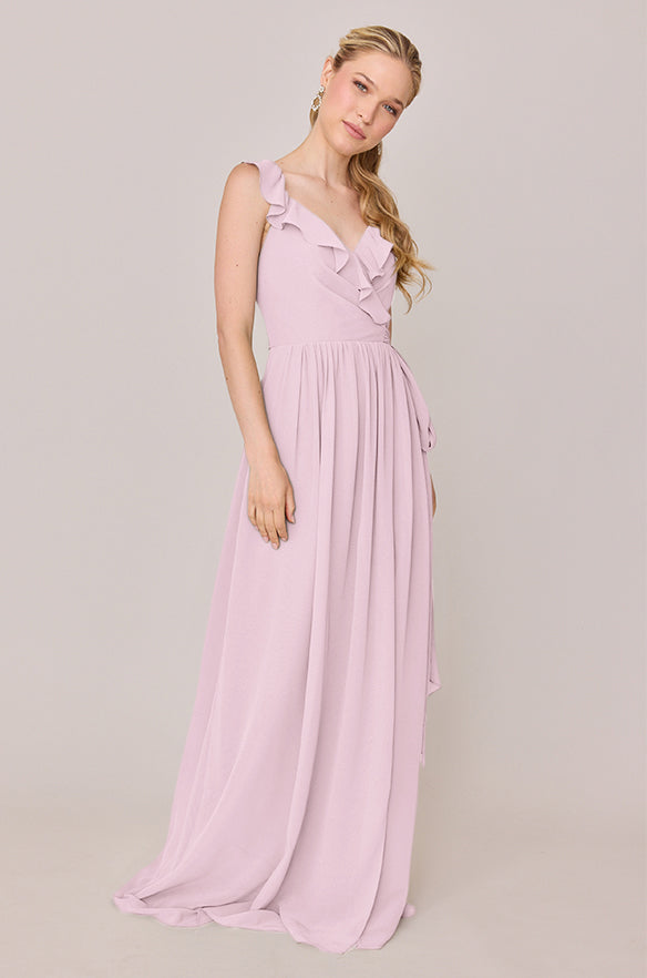 Valerie Chiffon Faux Wrap Dress