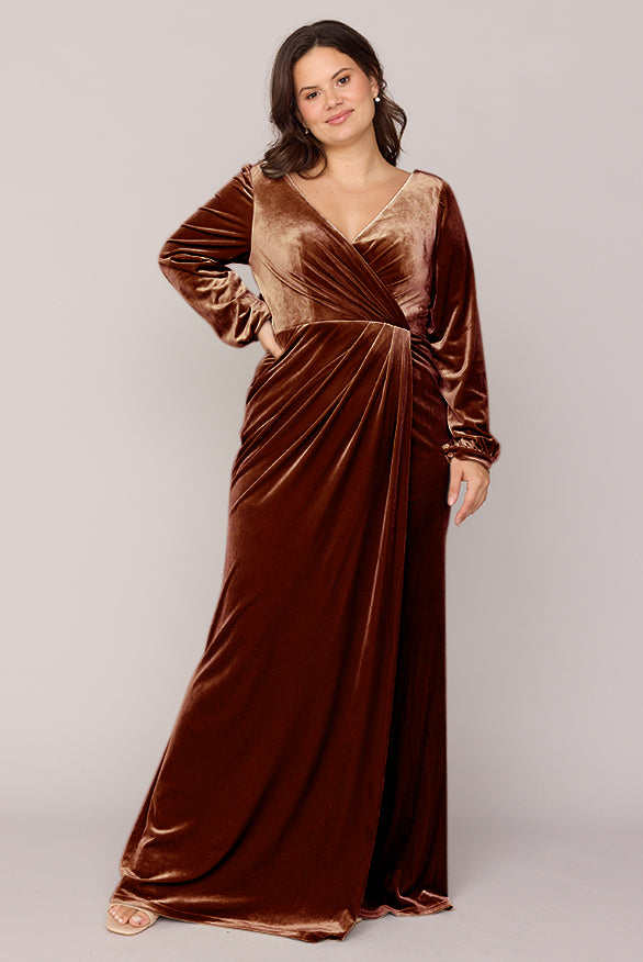 Vera Velvet Dress | Made To Order Mahogany Vera Velvet Dress | Made To Order Mahogany