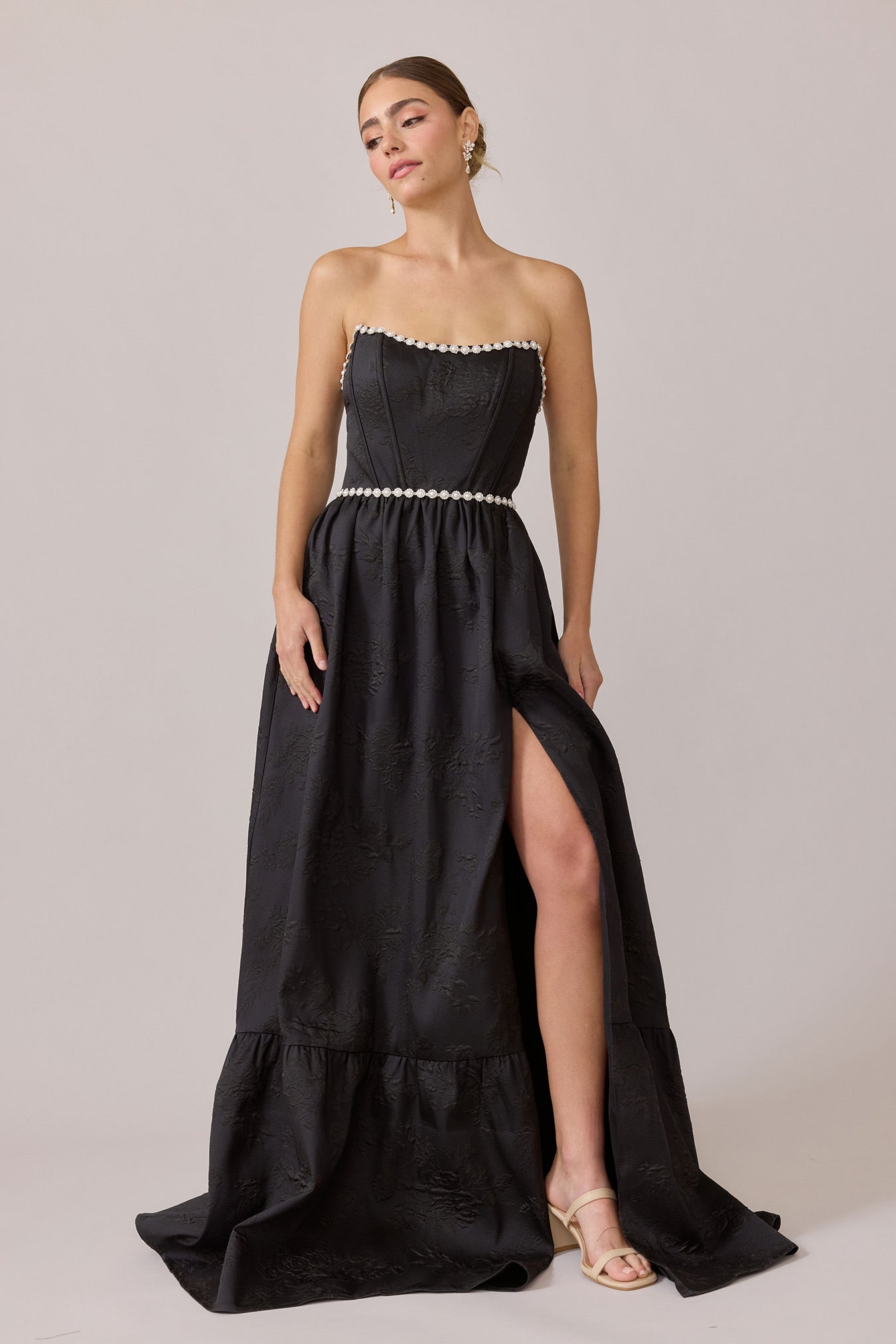 Vienna Luxe Jacquard Dress