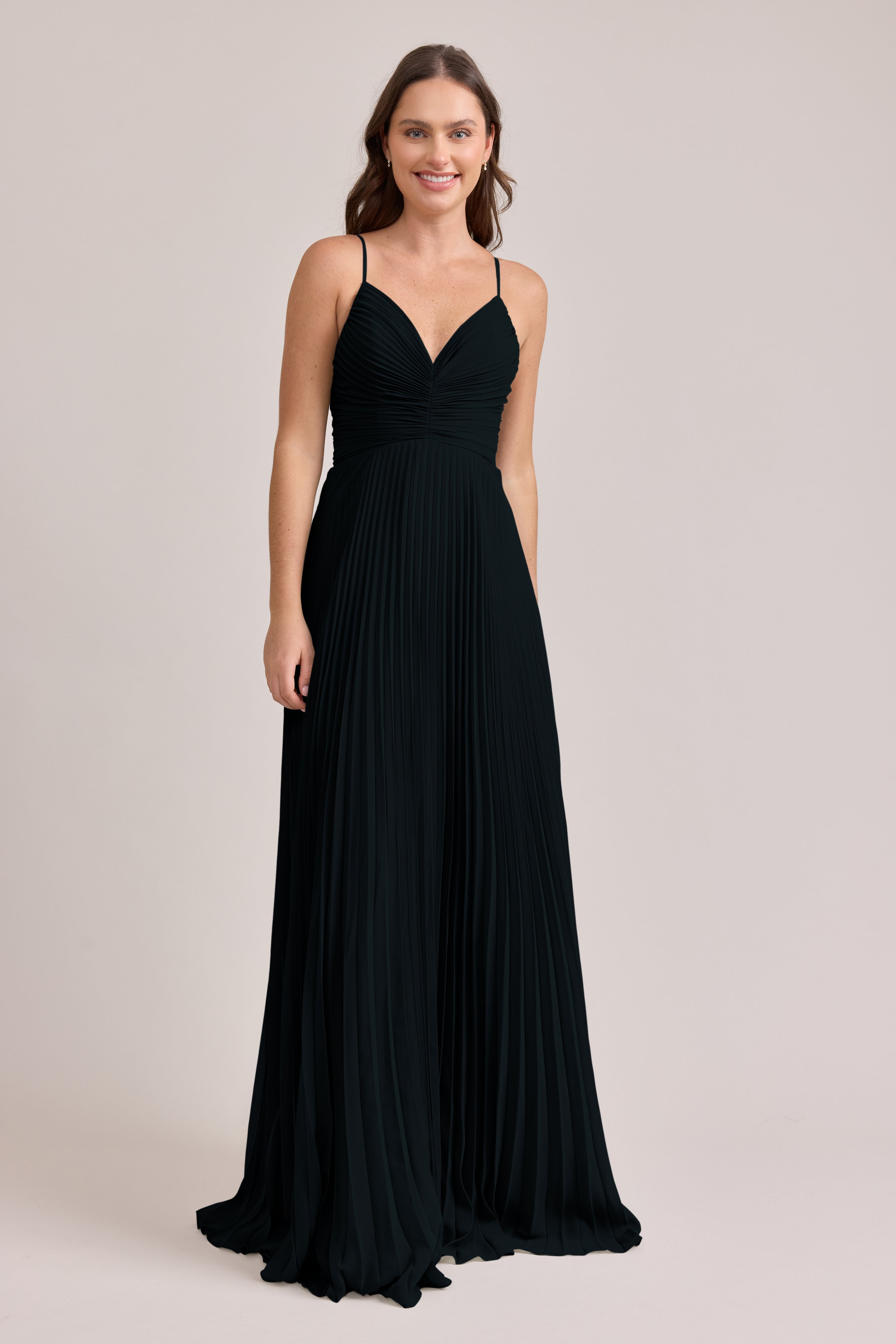 black chiffon pleated dress Black Chiffon Pleated Skirt Panel Bandeau Maxi Dress