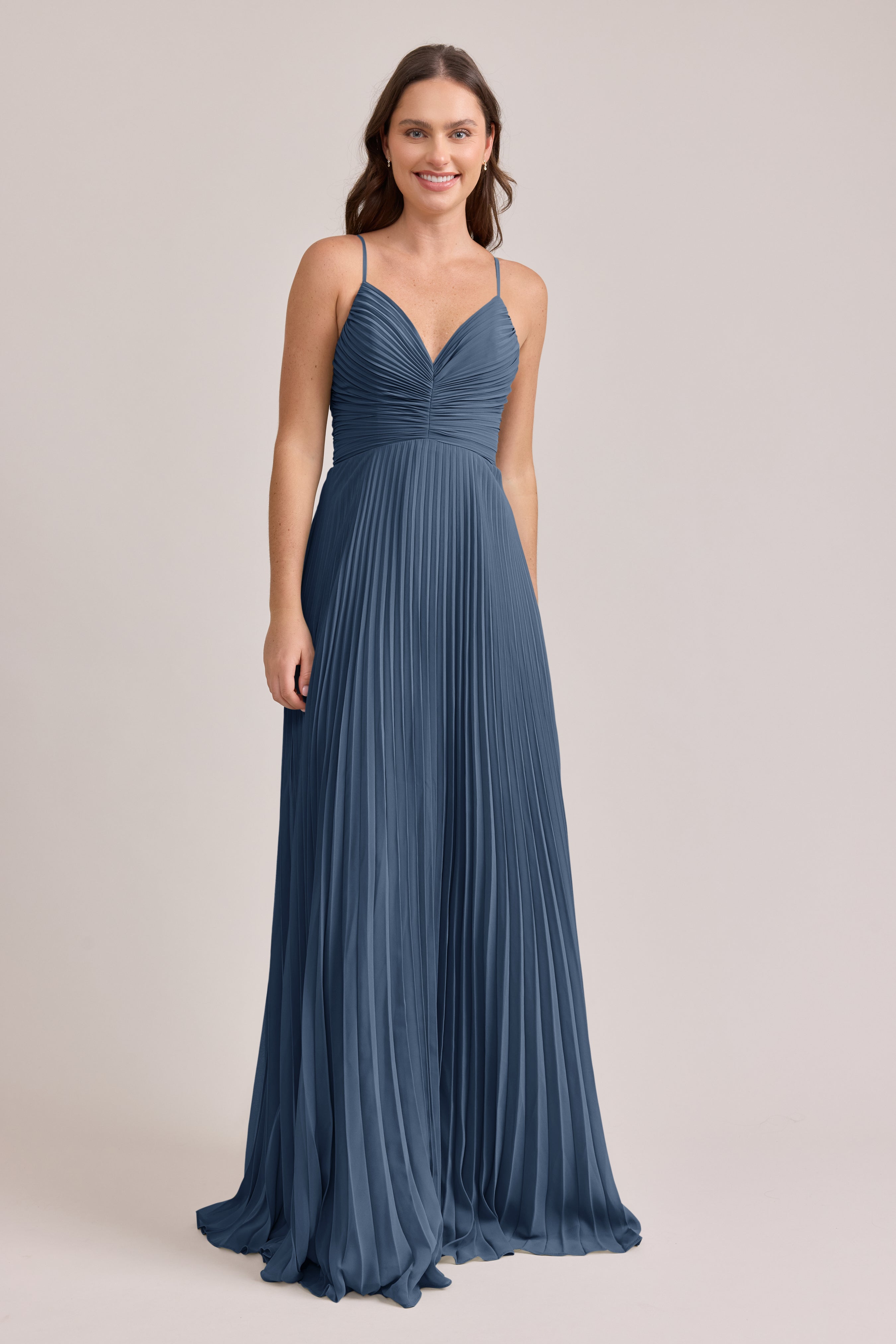 Vivian Chiffon Pleated Dress
