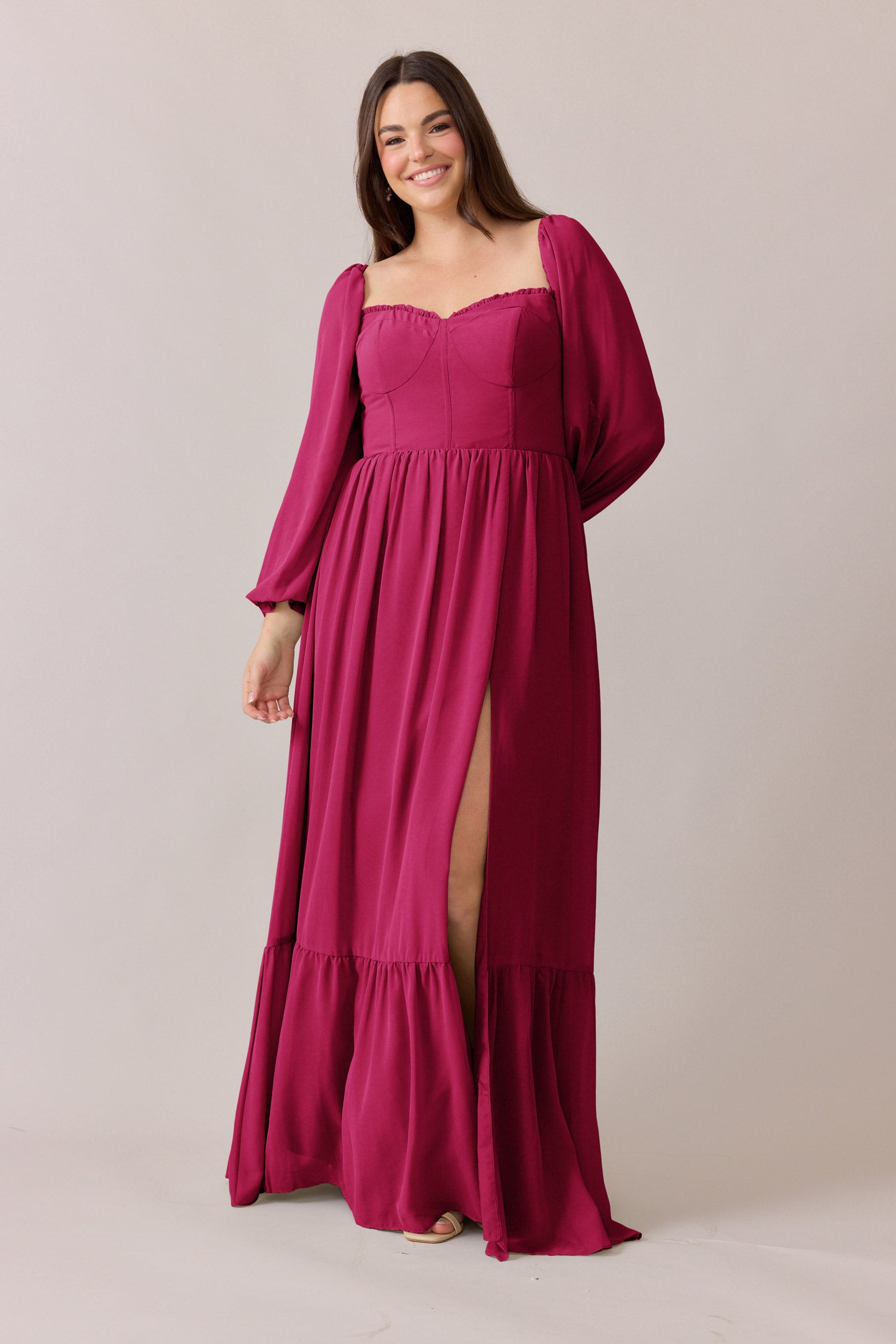 girl burgundy dress Burgundy Chiffon Sequin Bodice Maternity Maxi Dress – PinkBlush main image 1