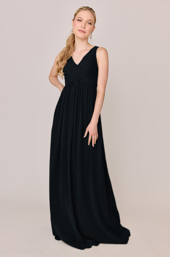 Zoe Chiffon Dress | Made to Order Black Zoe Chiffon Dress | Made to Order Black