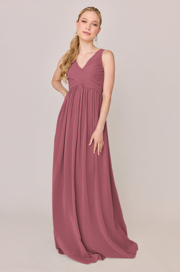 open lace back dress Zoe Chiffon Dress