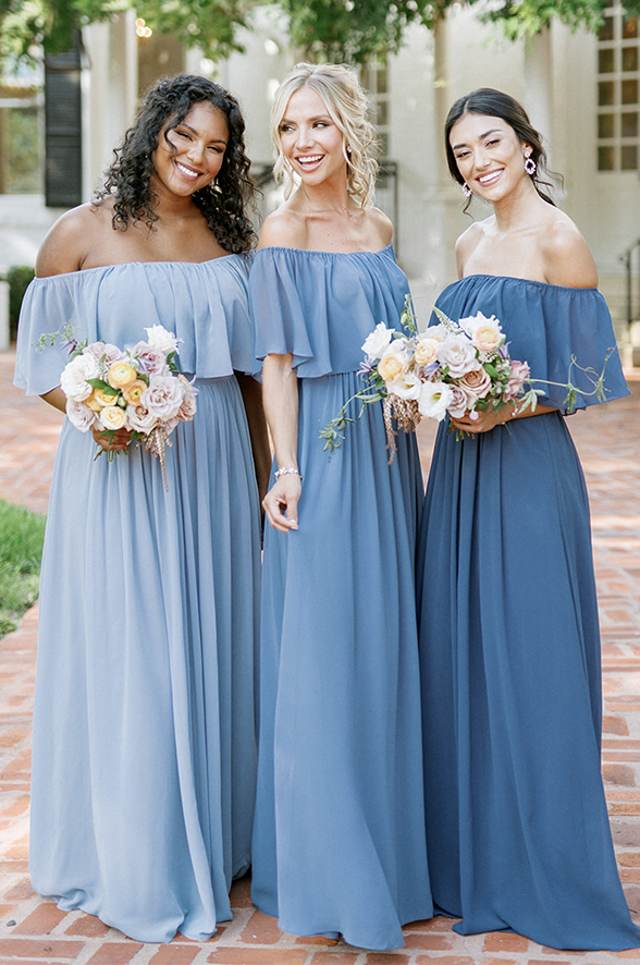 August Convertible Dusty Blue Bridesmaid Dress