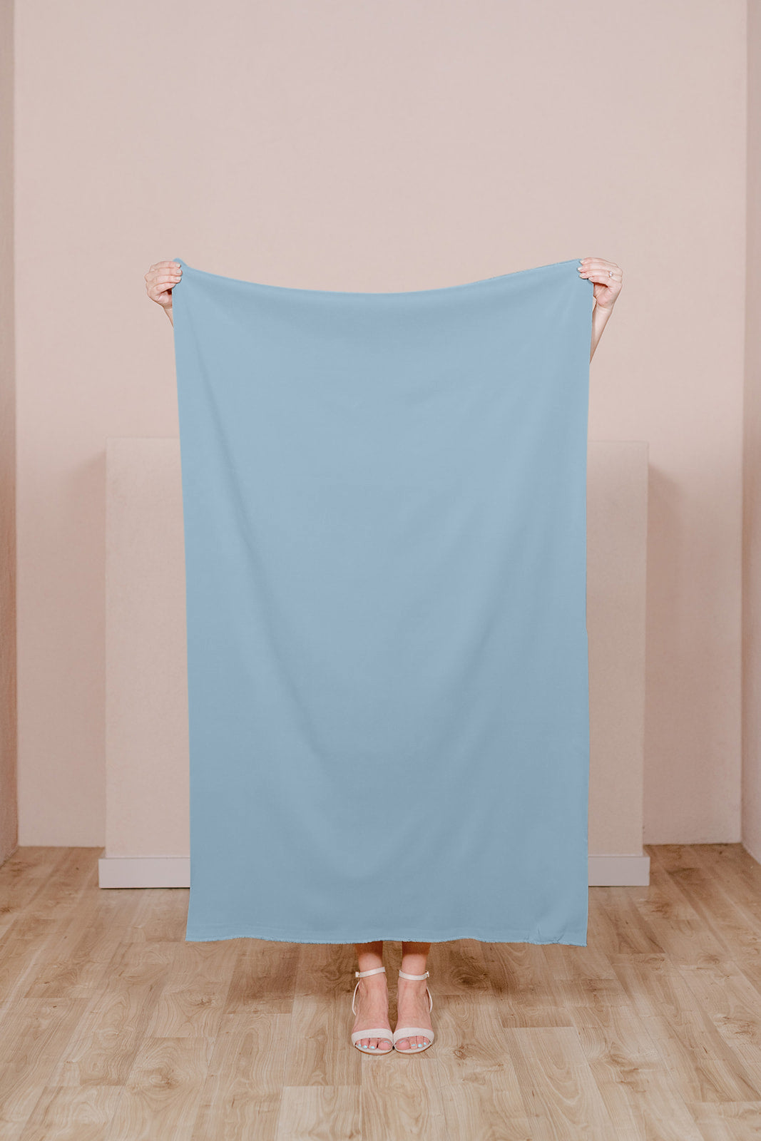 Light Blue Crepe Fabric - 60, By The Yard