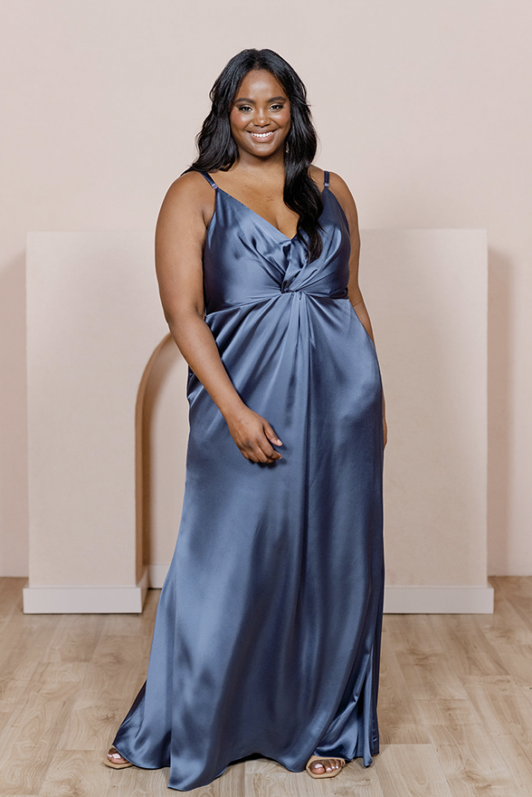 Satin dress deals for plus size