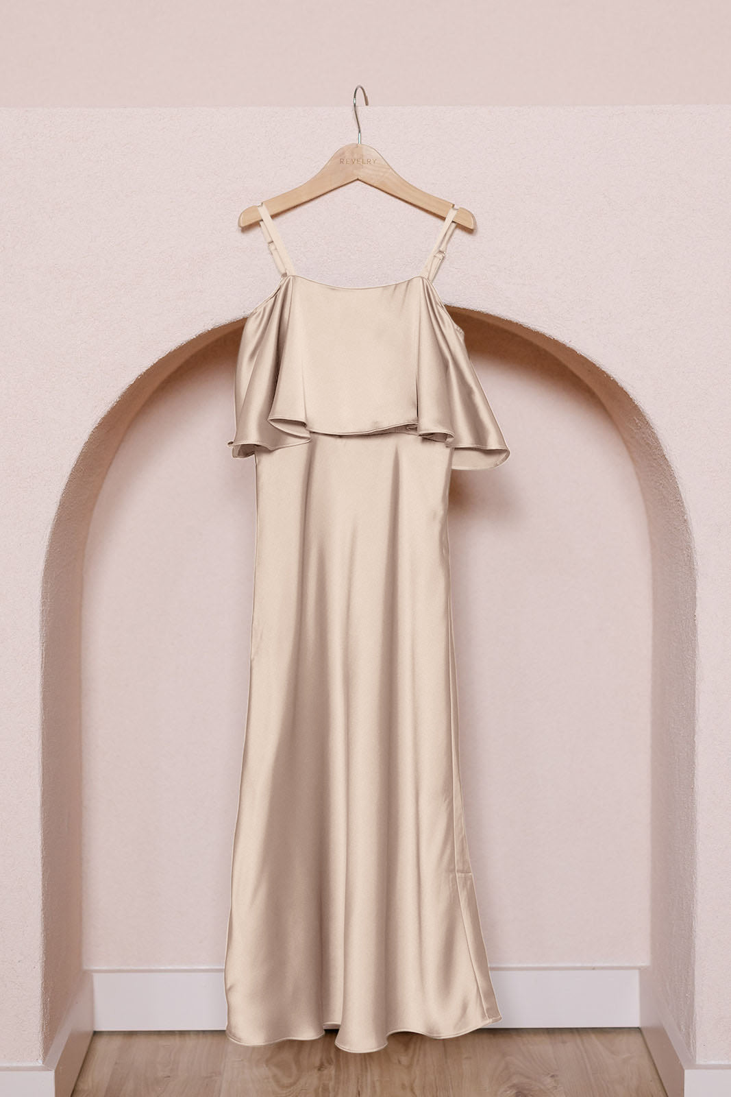 Sage Bridesmaid Dress at Revelry | Kids Riley Convertible Satin Dress | Made to Order Sage