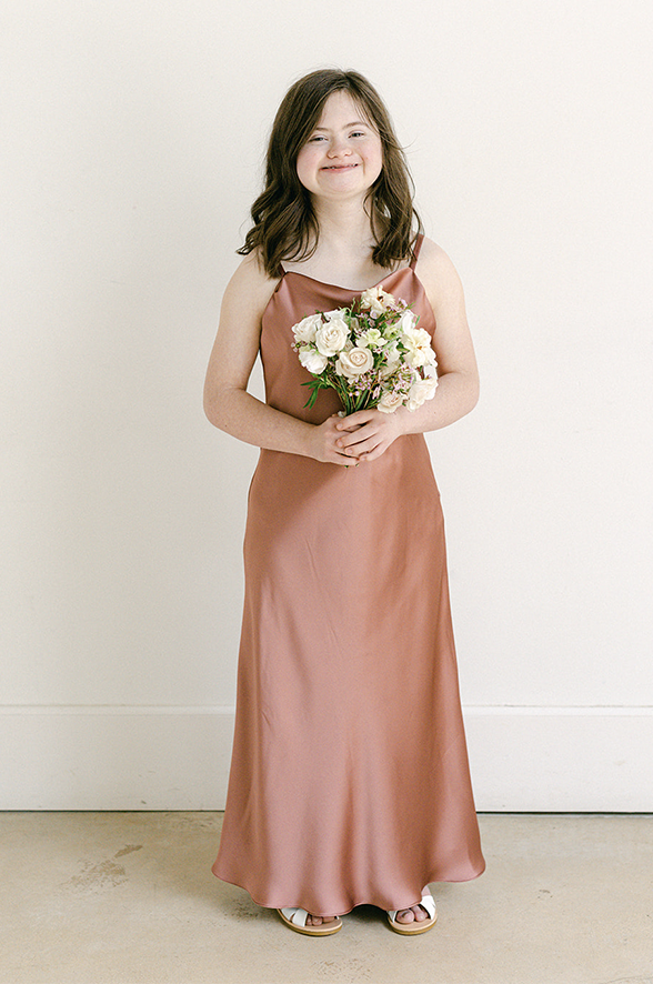 Juniors Skye Satin Dress | Made To Order Honey Beige Juniors Skye Satin Dress | Made To Order Honey Beige