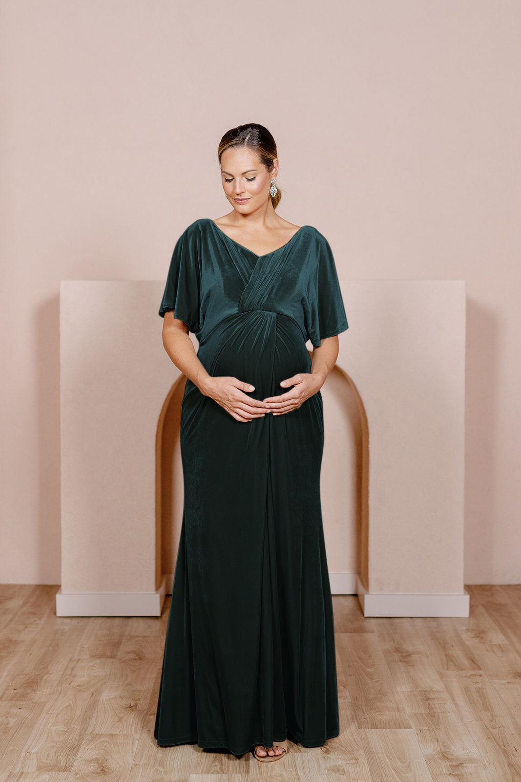 velvet maternity bridesmaid dress Velvet Maternity Bridesmaid Dress