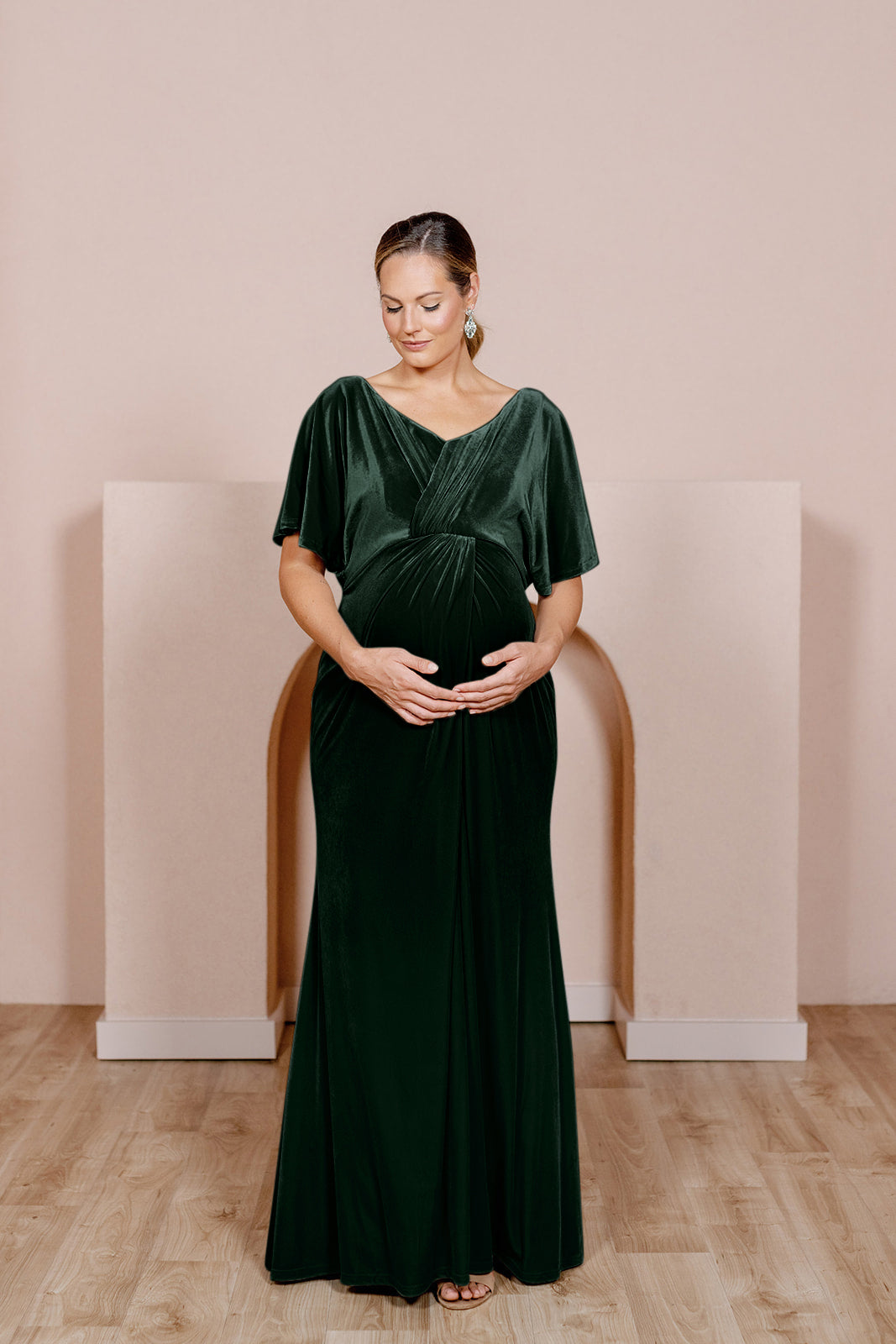 Maternity Gwen Velvet Dress