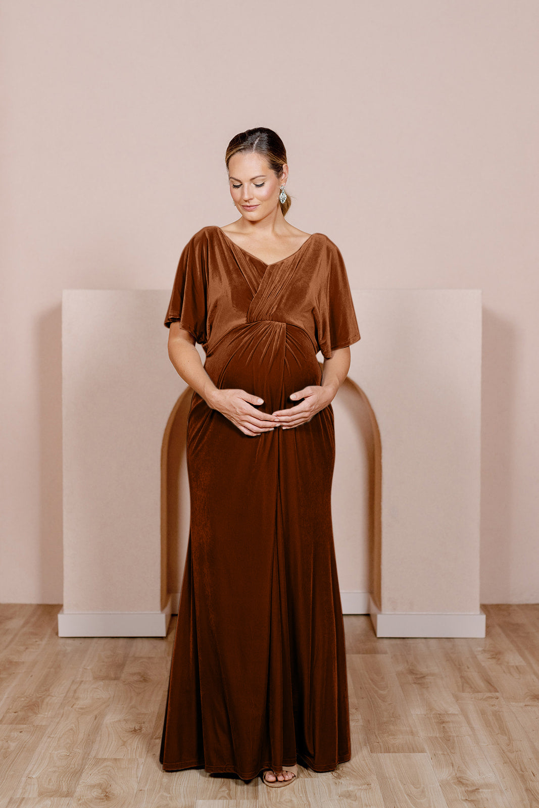 Maternity Gwen Satin Dress