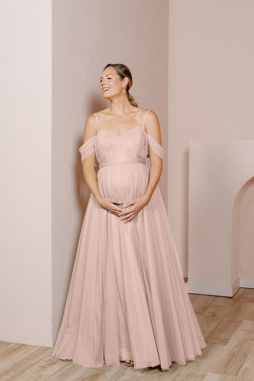 blue dress for baby girl Maternity Rosalie Tulle Convertible Dress