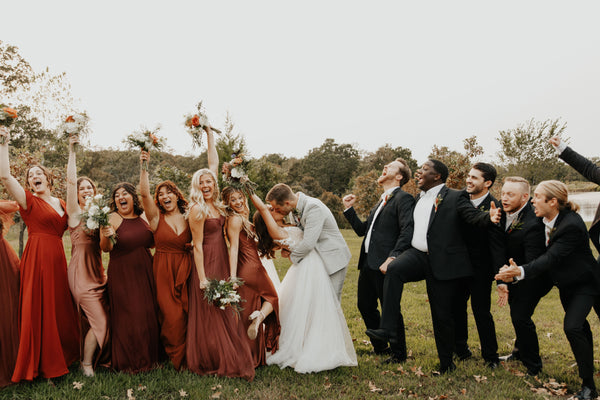 Suit Pairs with Revelry Dresses