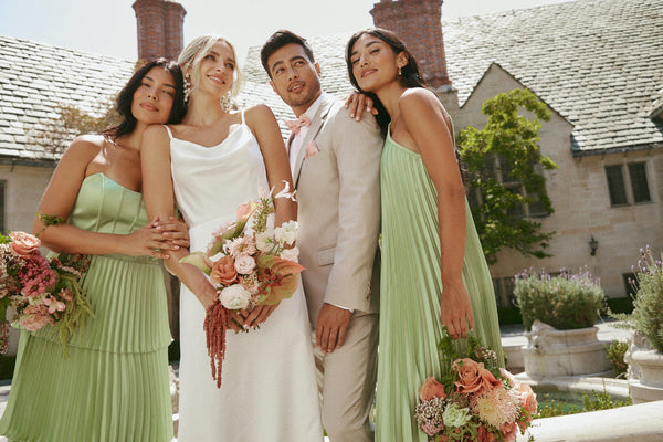 Perfectly Paired: How to Coordinate Bridesmaid Dresses & Groomsmen Suits