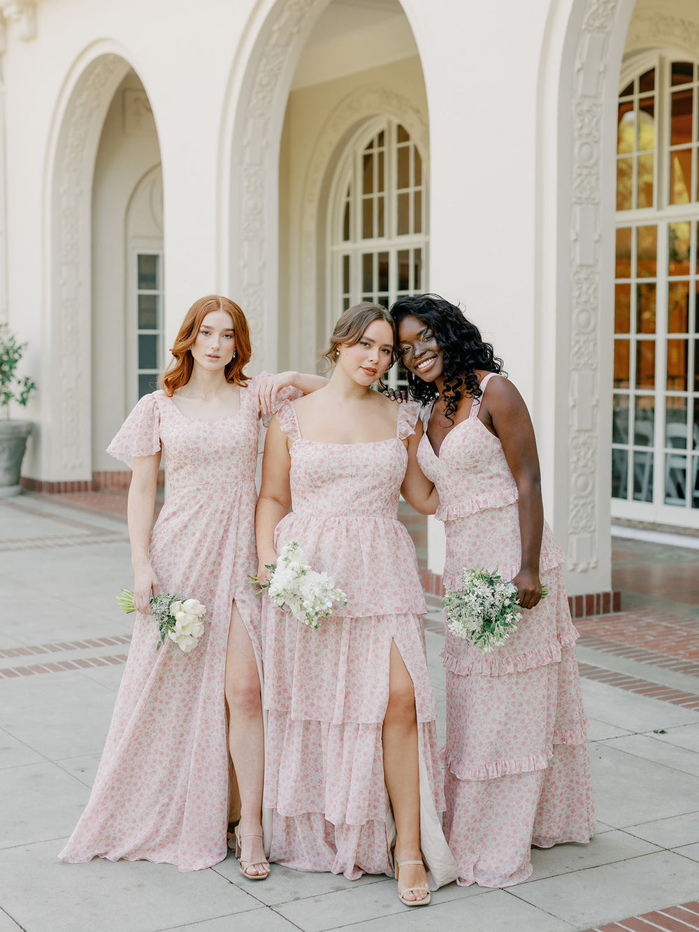 Lady Corset Dress ~ Garden Romantic  Floral bridesmaid dresses, Bridesmaid  dresses, Printed bridesmaid dresses