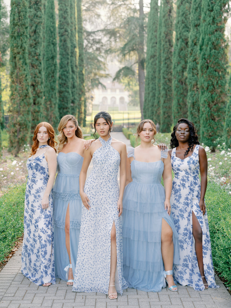 Sexy Chiffon Bridesmaid Dresses with Slit, Bridesmaid Dress For Weddin –  DressesTailor