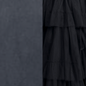 Black Satin / Black Tulle