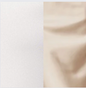 White Pearl Satin / Gold Champagne Satin