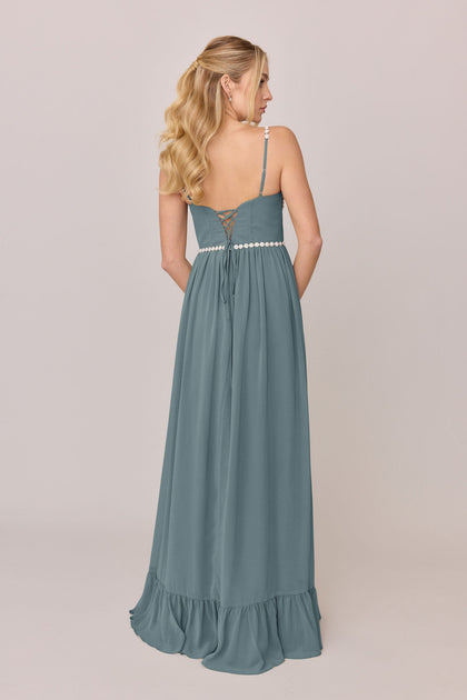 Shylah Luxe Chiffon Dress | Made To Order | Eucalyptus