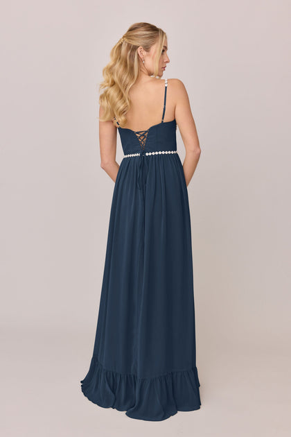 Shylah Luxe Chiffon Dress | Made To Order | Romantic Blue